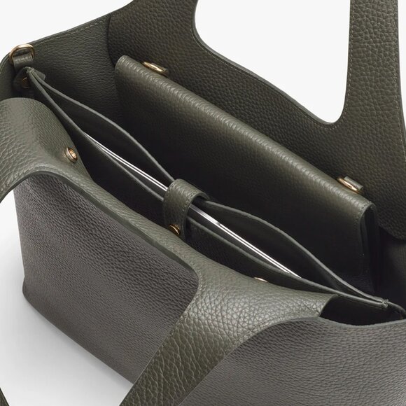 Cuyana System Tote - 16 inch Dark Olive - Picture 5 of 5